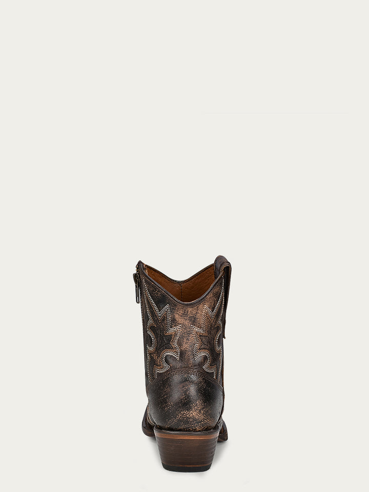 L5917- Black Brown Bootie