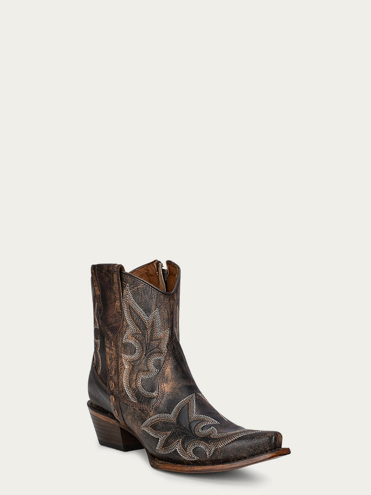 L5917- Black Brown Bootie