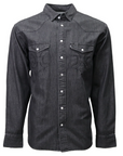Del Denim Chambray Shirt- Black