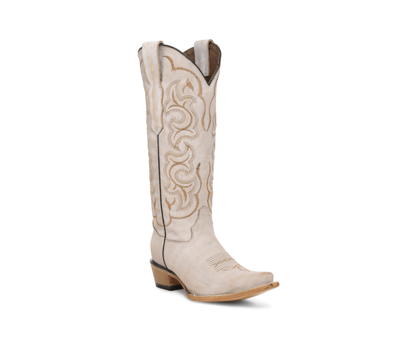 L8203- White Tall Boot-