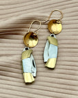 The Billie Earrings: Mother of Pearl Handle-
