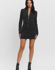 Cargo Mini Dress- Black