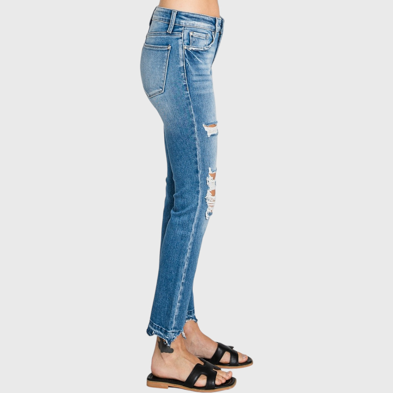 Sydney Jean- MidRise- Distressed-