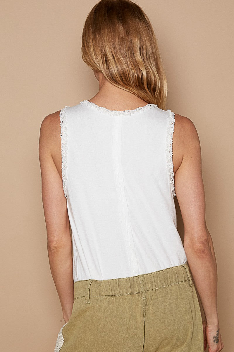 Hazel Tank - UKT289 - Off-White 