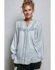 Vintage Floral Embroidered Top-