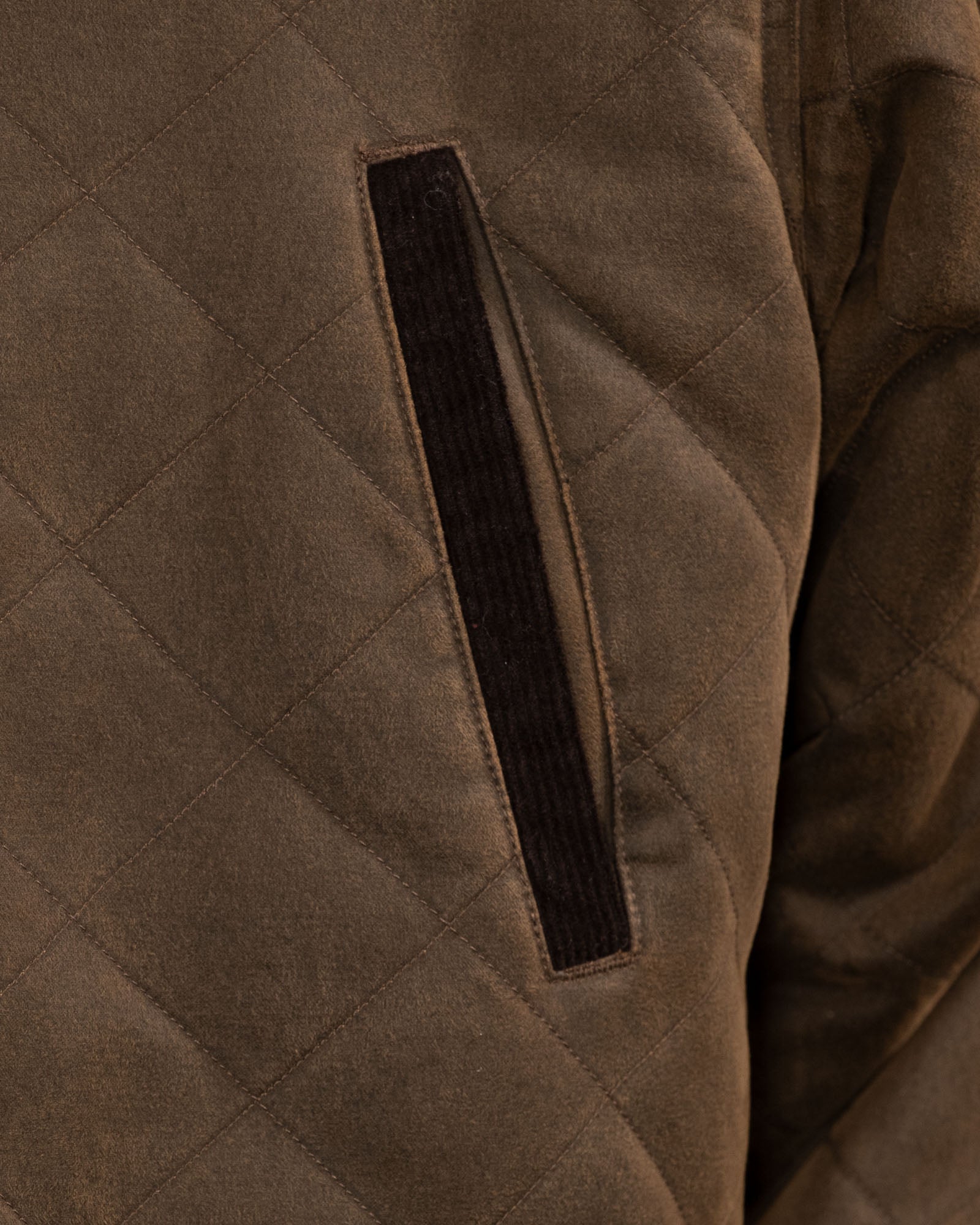 Harlow Quilted Barn Jacket- Brown 