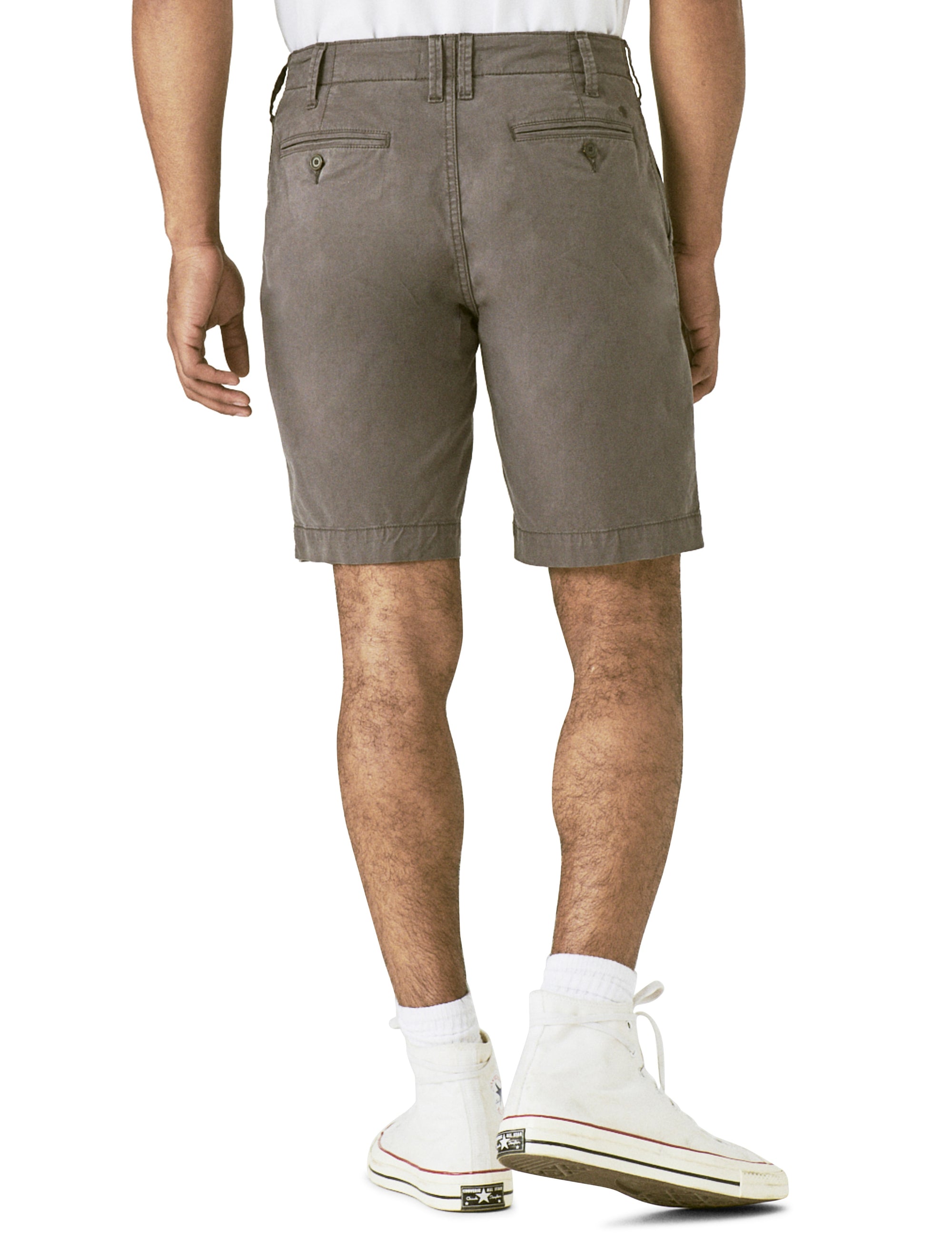 9in Stretch Twill Flat Front Shorts