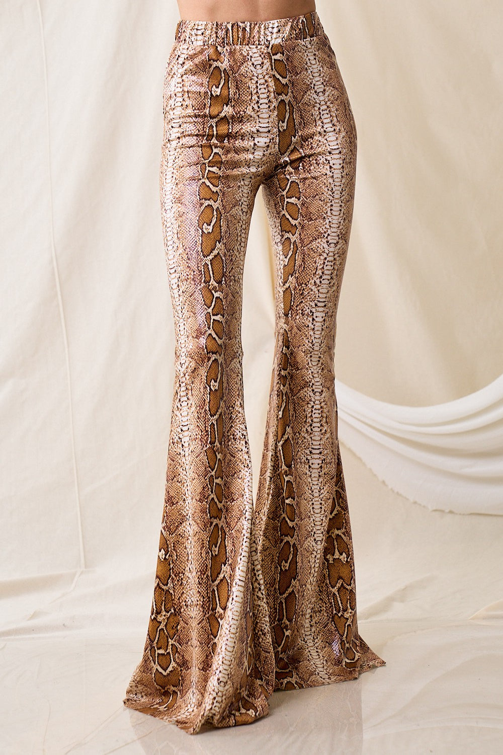 Snakeskin Bell with Pockets- 34inseam- 