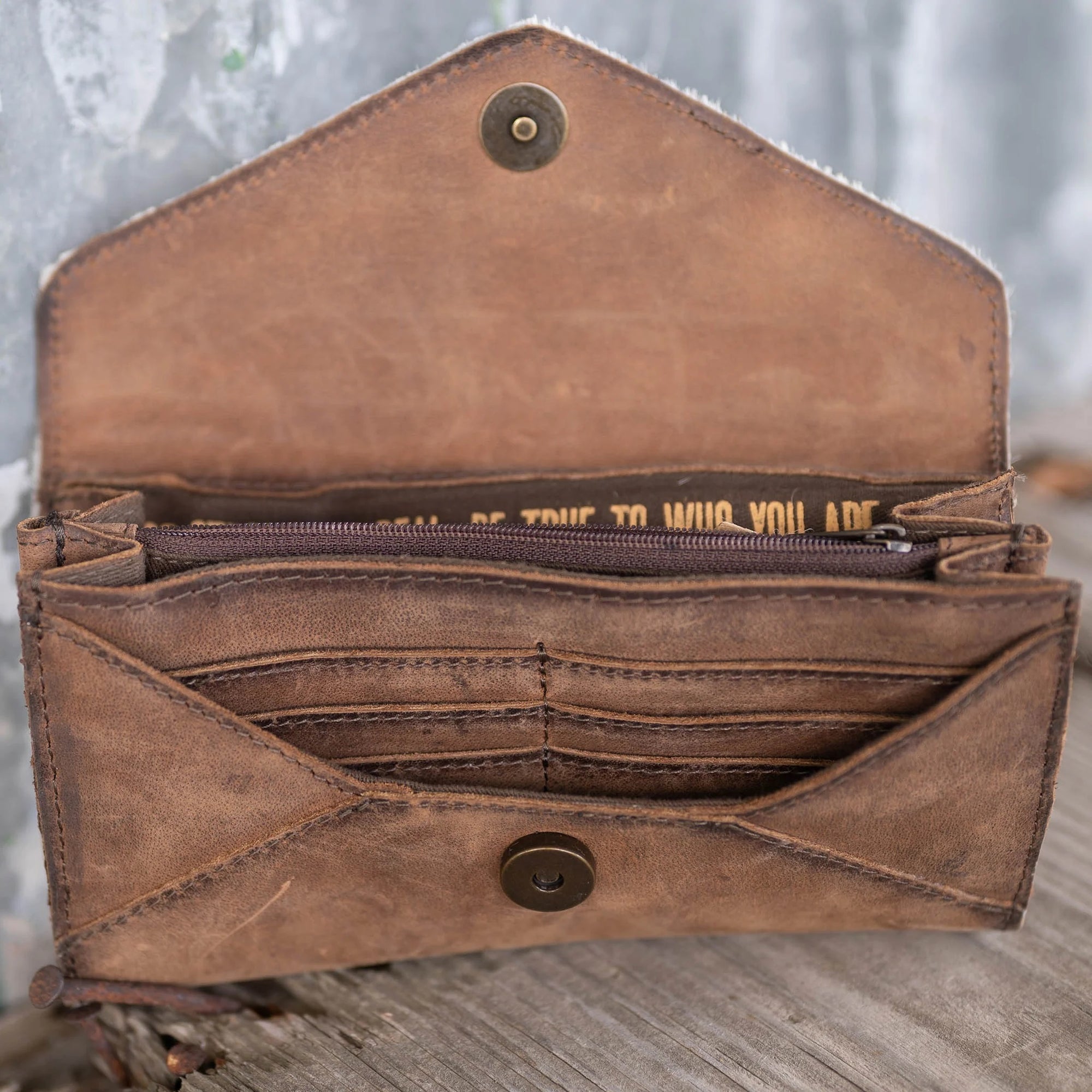 Cowhide Style Wallet-