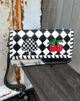 Two Step Cowhide Wallet Wristlet