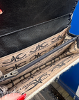 Two Step Cowhide Wallet Wristlet