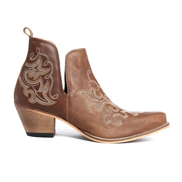 La Ponderosa Booties - Brown - S-10622