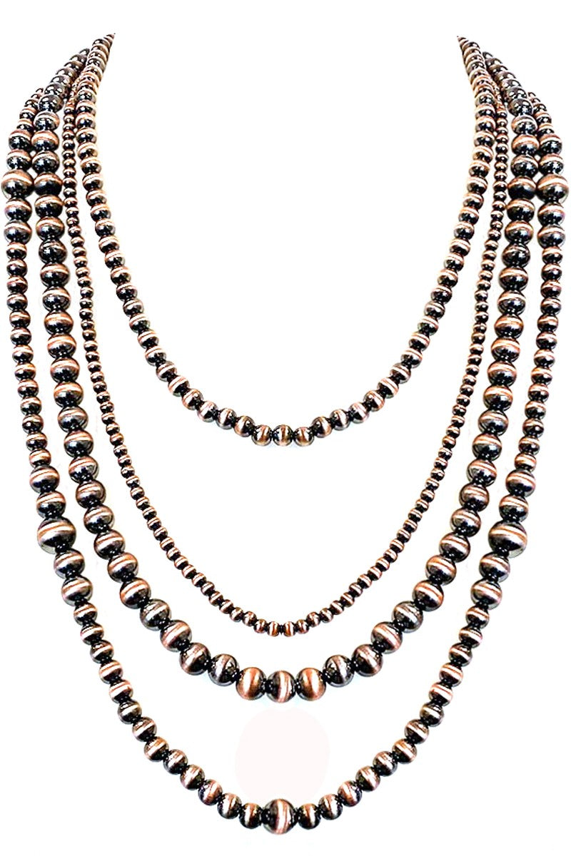 Multistrand Necklace- NE20258- Copper