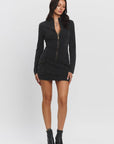 Cargo Mini Dress- Black