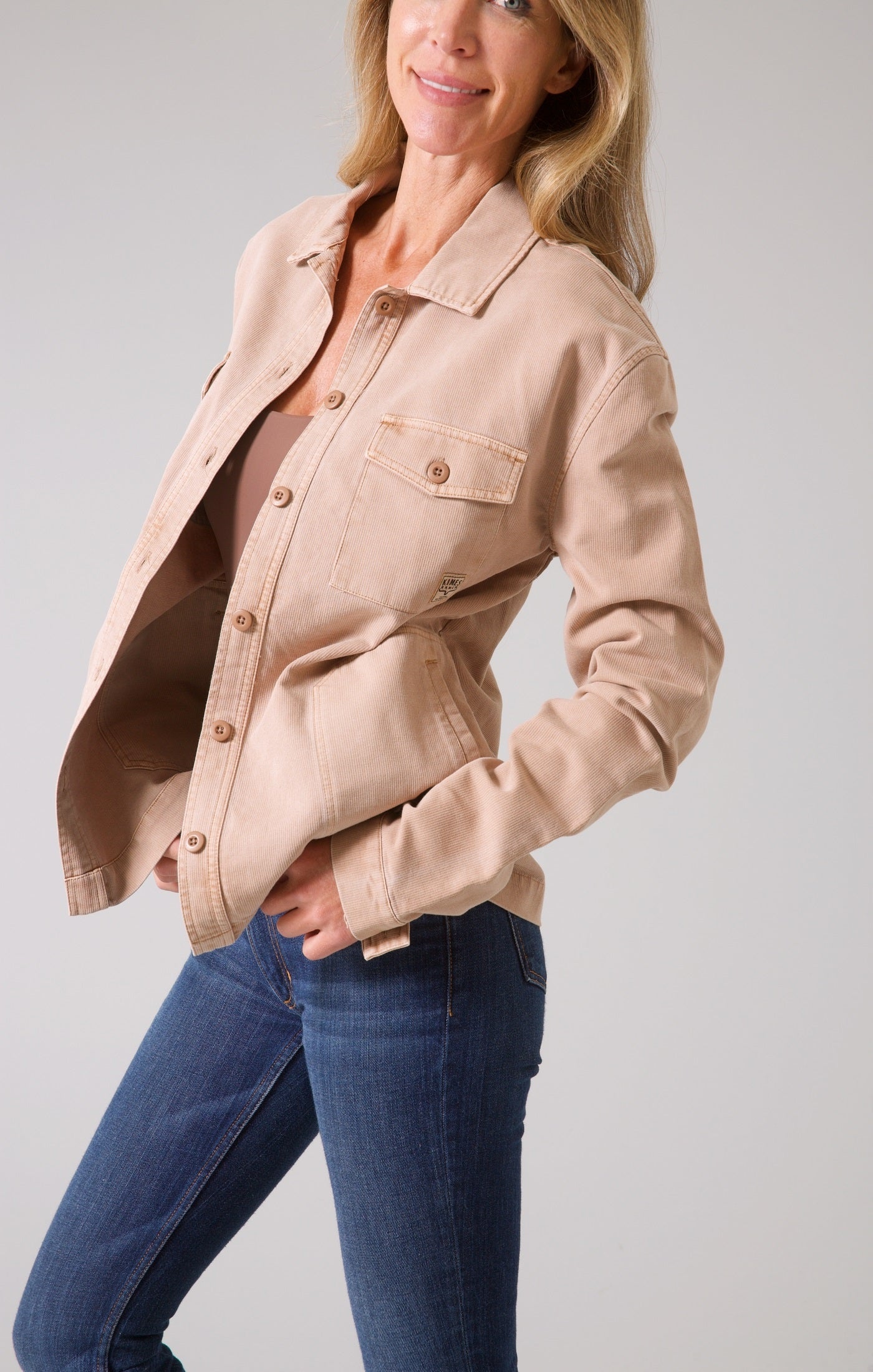 Cloverleaf Shacket - Brown
