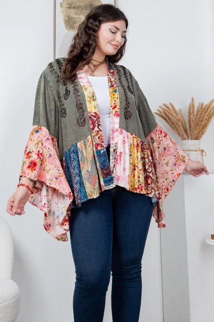 Western Vibes- Kimono Shrug 