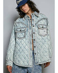 Studded Denim Jacket-