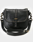 SWC155BLK- Black Flap Bag
