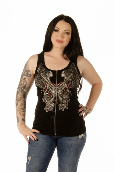Zipper Tank - Guns & Wings- 