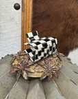 Mini Checked Funky Black Clip