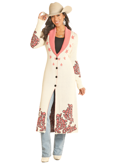 Cowgirl Long Cardigan- DW95C04162- Tan- 