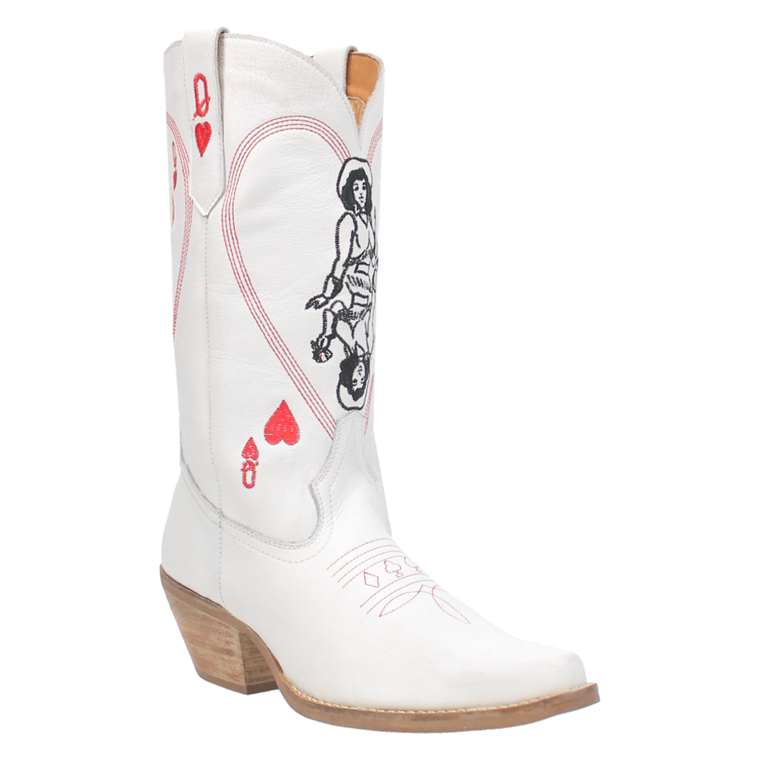 Queen A Hearts - DI174- White