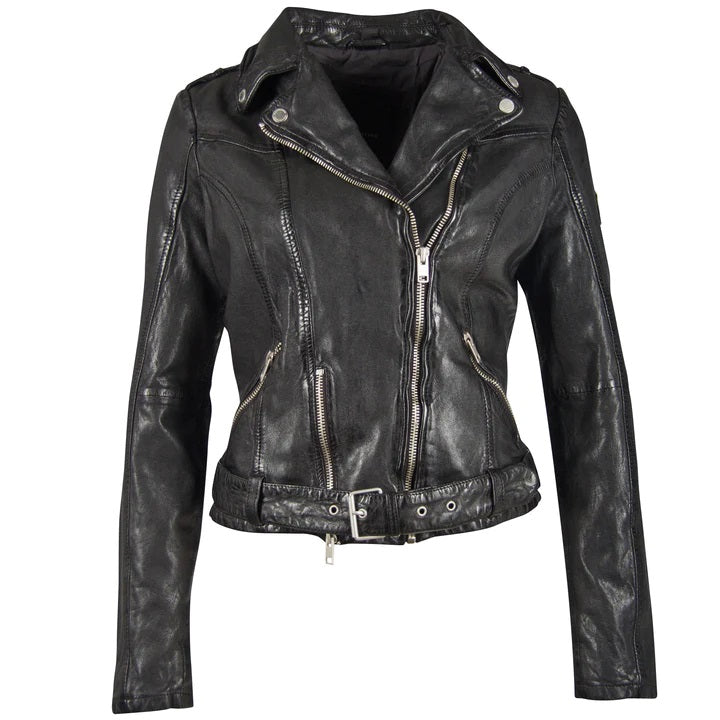 Wild 2 Leather Jacket- Black- 