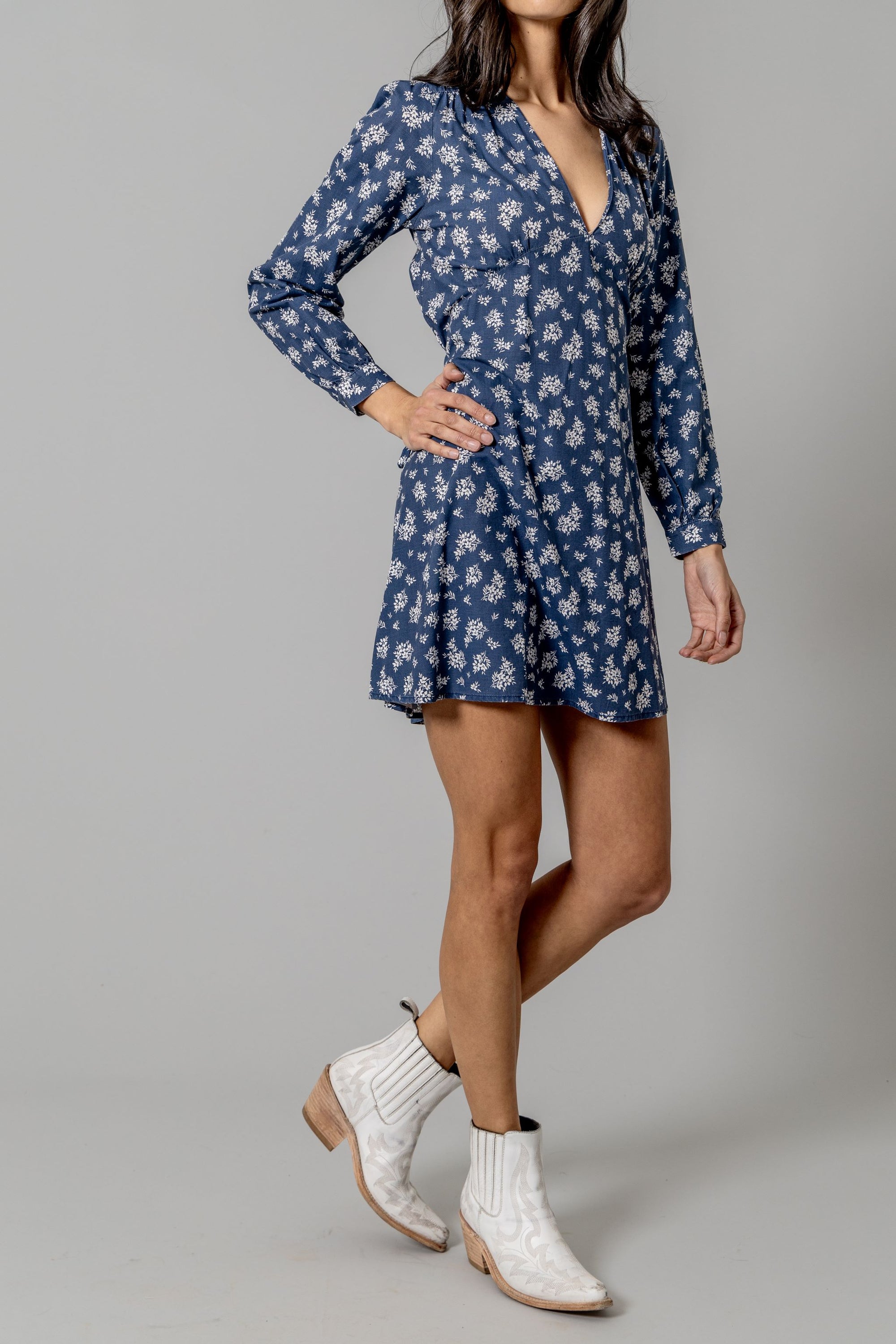 Georgina Dress- Blue- 