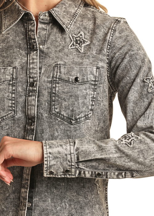 Stars Snap Shirt- BWN2S02756