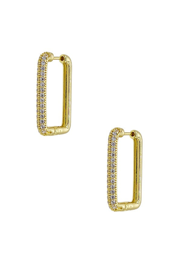 Hoop Earring- PE2594- Gold