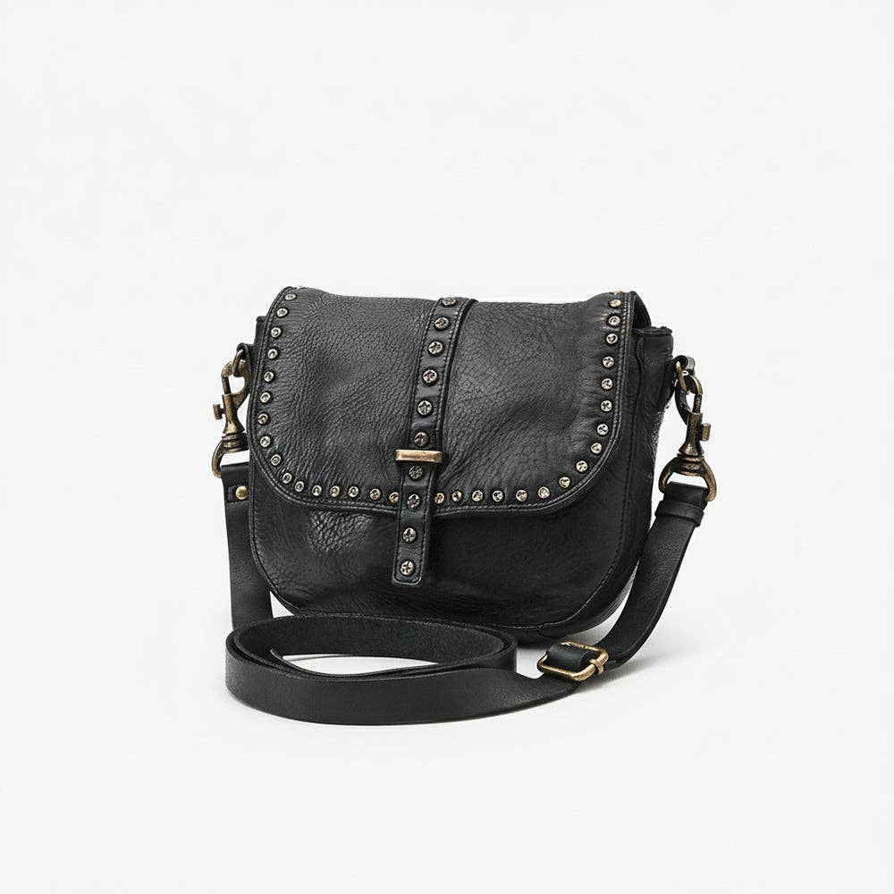 SWC155BLK- Black Flap Bag