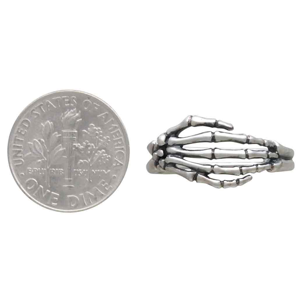Skeleton Hand Ringing Bell Sterling Silver Skeleton Hand Ring: 8 – Alternate Route Outfitters
