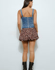 Denim Bustier Top