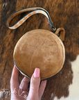 Bolt Checkered Circle Wristlet