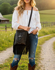 ADBGM751- Crossbody Fringe Bag