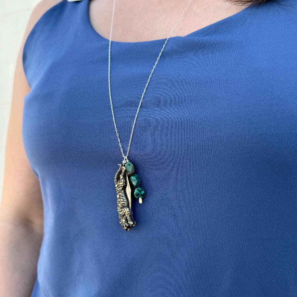 Untamed Necklace: 18" Silver Chain