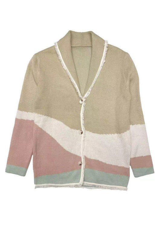 Tan Desert Scene Cardigan