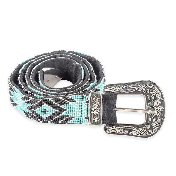 Juniper Hills Beaded Turquoise Belt- S-11078