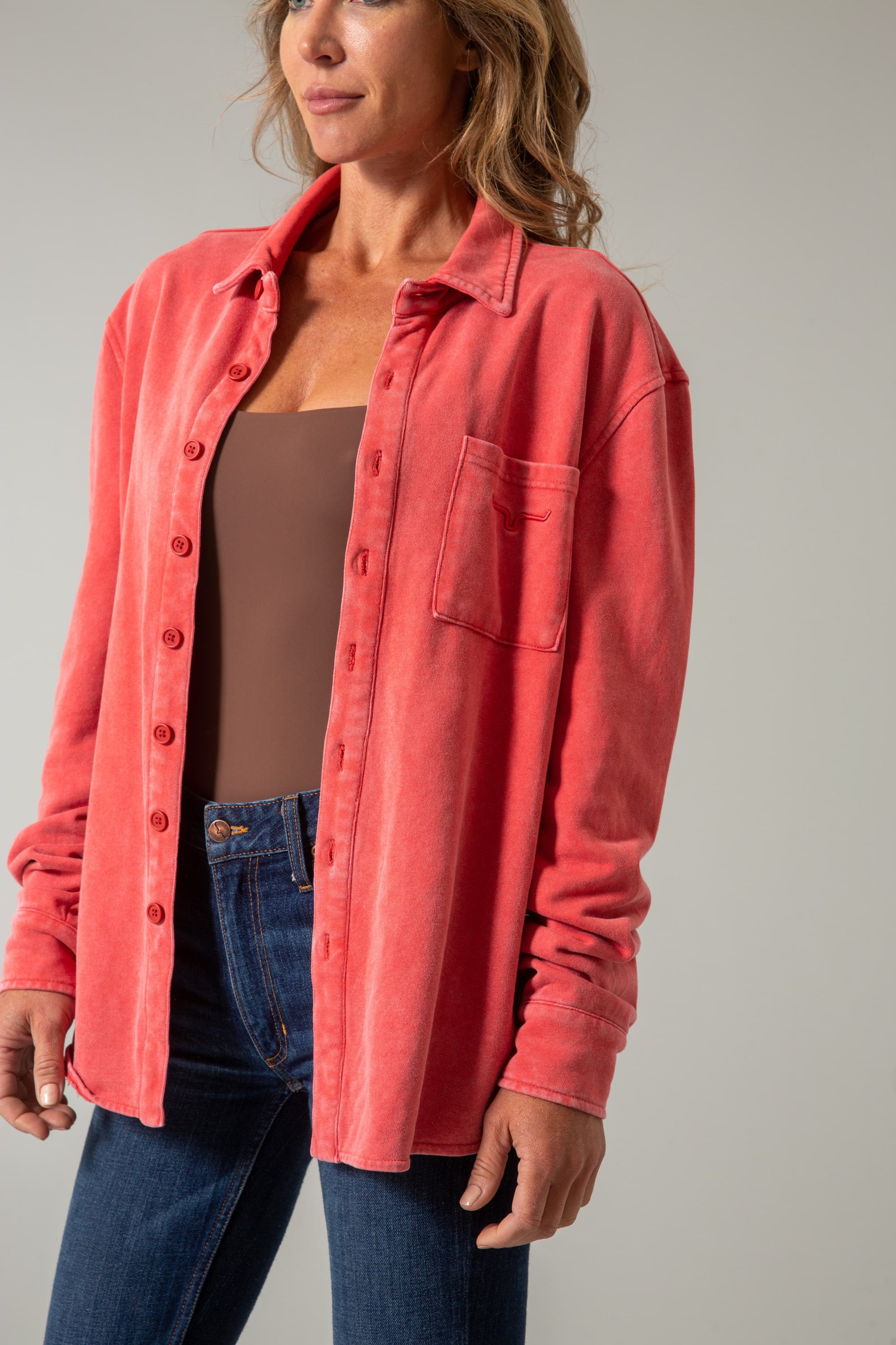 Throw Shirt- Red- 