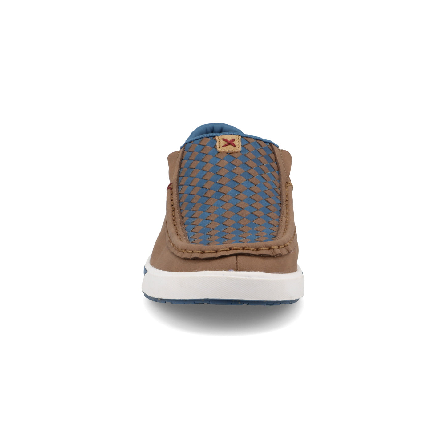 WCA0083- Slip On Kicks- Coconut Blue Checkered- 