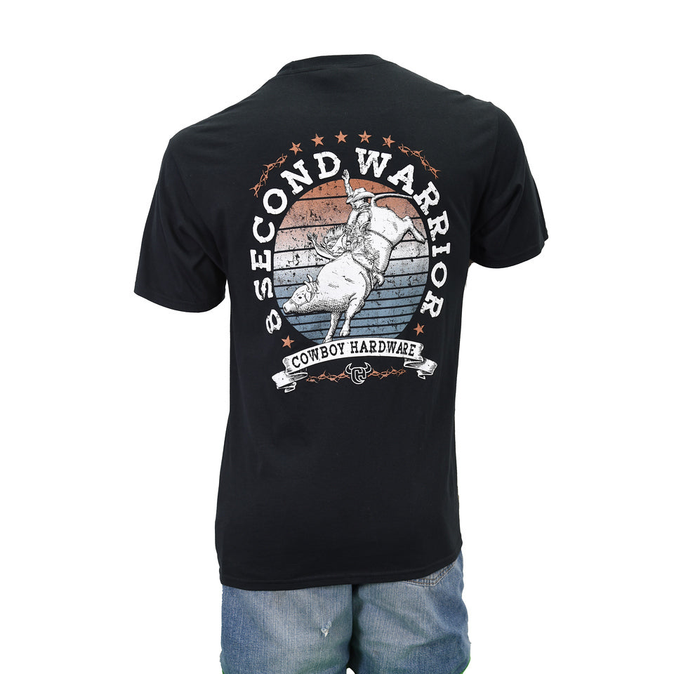 8 Second Warrior Tee- Black- 
