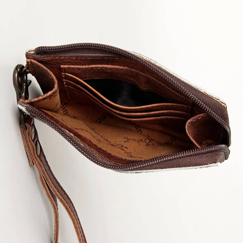 ADBG821D- Coin Purse Wristlet - Brown
