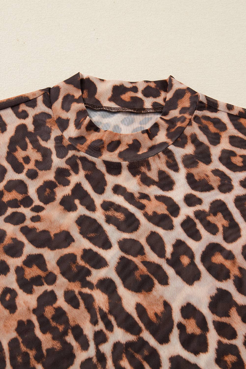 Blakely Leopard Mesh Top