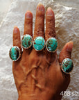 *Limited Edition* Number 8 Turquoise Sterling Silver Ring: 6