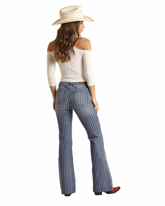 Midrise Striped Trouser - RRWD5MRZU1