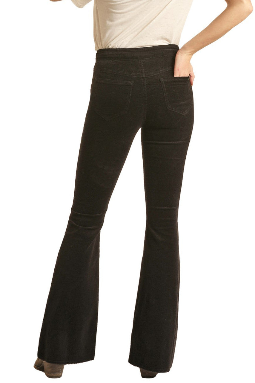 Corduroy Flare- Black- BW6PD02943