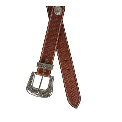 Rustic Wood Handtooled Belt- S-4811- 