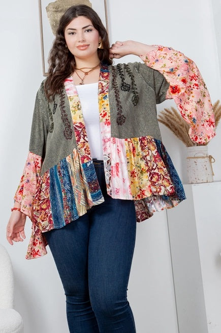 Western Vibes- Kimono Shrug 