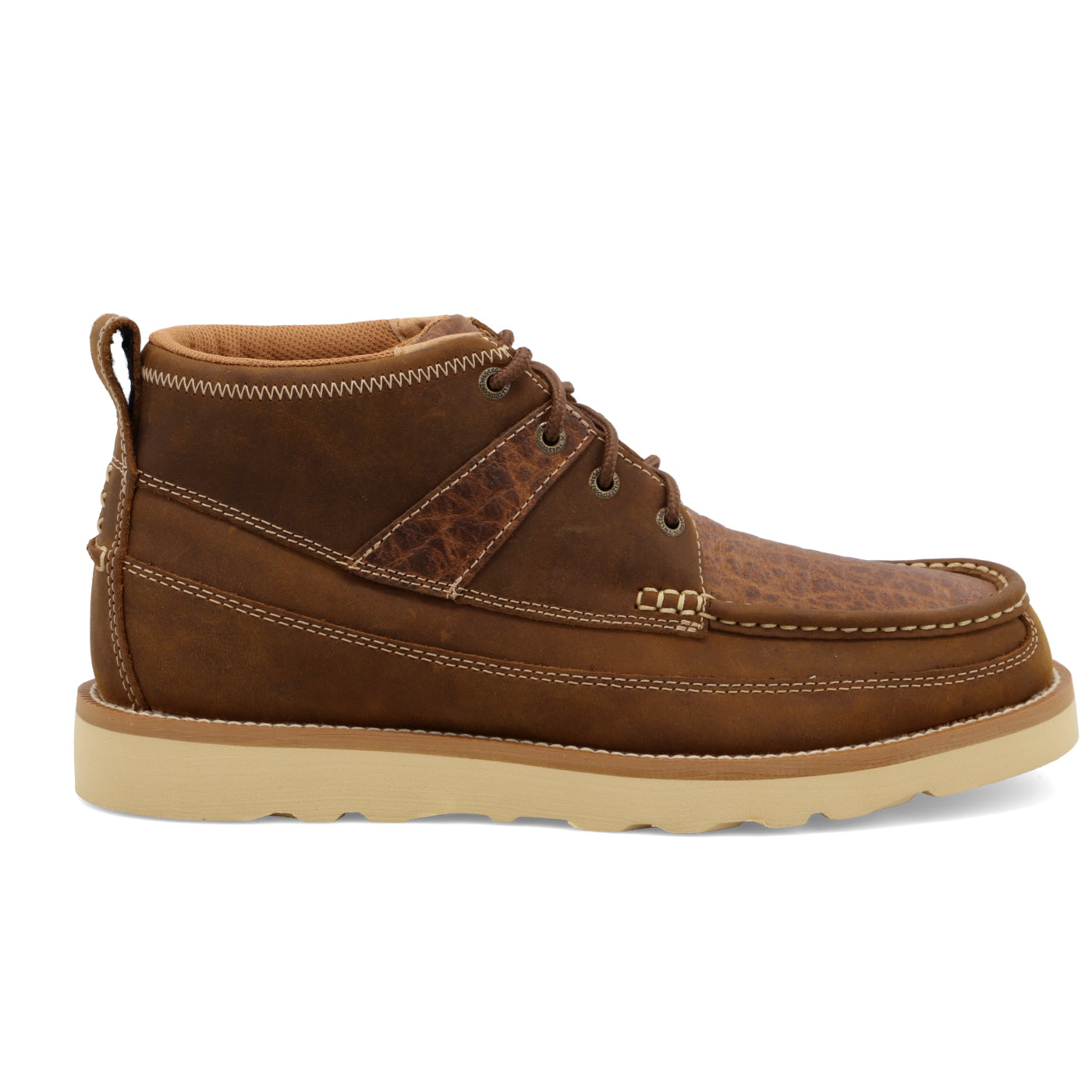 Wedge Sole- DistrSaddle/Cognac- MCA0043