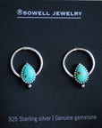 Vale Turquoise Hoop Earrings